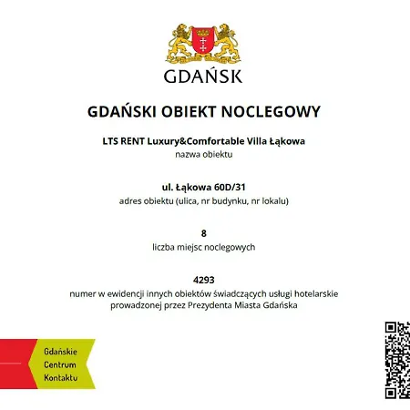 Apartament Lts Rent Luxury&comfortable łąkowa Gdańsk