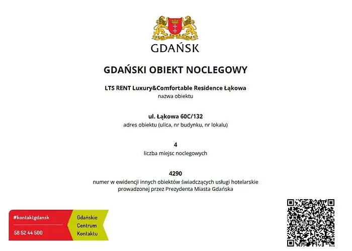 Lts Rent Luxury & Comfortable Lakowa Gdansk